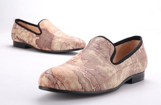 남자용 슬립 로프 벨벳 로퍼 embroidered velvet smoking slippers