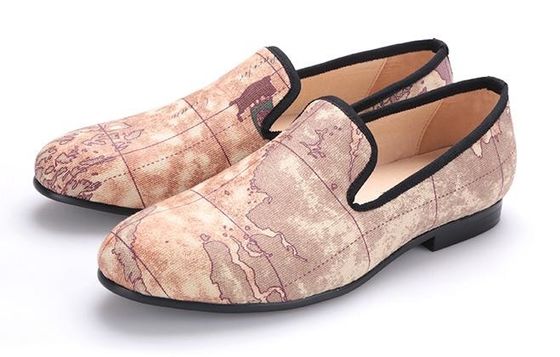 남자용 슬립 로프 벨벳 로퍼 embroidered velvet smoking slippers