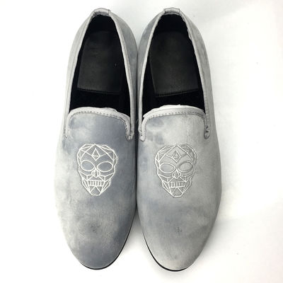 베 Velvet Loafers에 borded 슬리프, 남성 고급 남성 Loafers