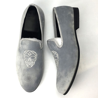 베 Velvet Loafers에 borded 슬리프, 남성 고급 남성 Loafers